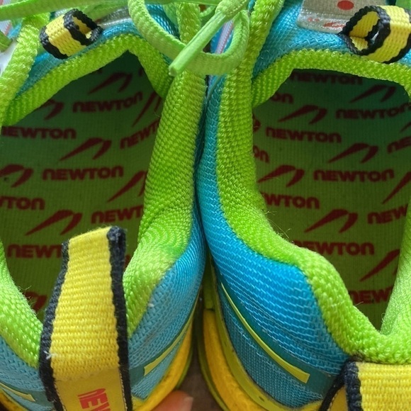 Newton Terra Momentum Running Blue Lime Women Training Sneakers Size 7 - Picture 12 of 13